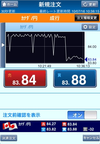 クイックトレード for iPhoneスクリーンショット