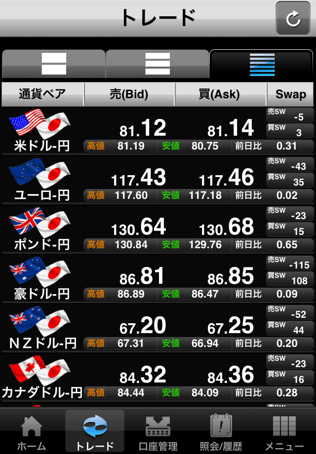 SBI FX α for iPhoneスクリーンショット