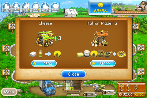 ファーム フレンジ 2ーピザ パーティ! Lite (Farm Frenzy 2: Pizza Party Lite)スクリーンショット