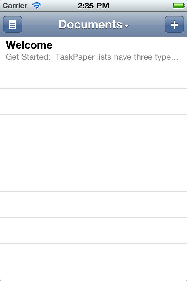 TaskPaper — Simple to-do listsスクリーンショット