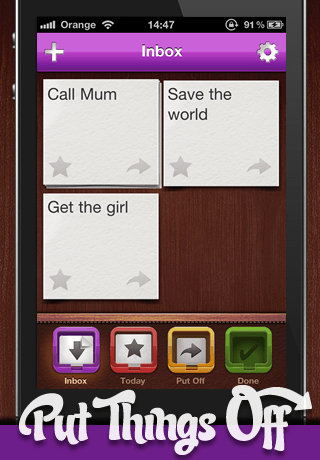 Put Things Off: The laid-back todo list to get tasks doneスクリーンショット
