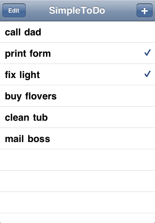 Simple ToDo Listスクリーンショット