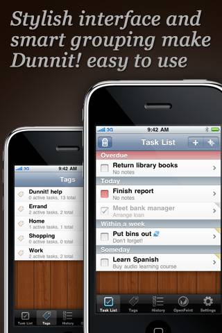Dunnit – To Do List with Local Notificationsスクリーンショット