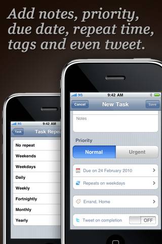 Dunnit – To Do List with Local Notificationsスクリーンショット