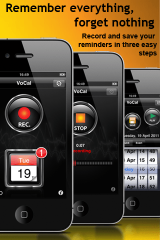 VoCal Voice Reminders. Remember to do everything  (VoCal The Voice Calendar)スクリーンショット