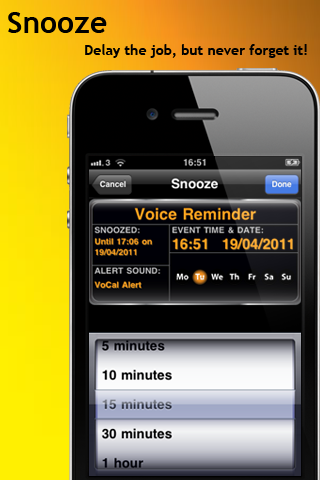 Voice Reminders! (Remember to do everything – VoCal – The Voice Calendar)スクリーンショット