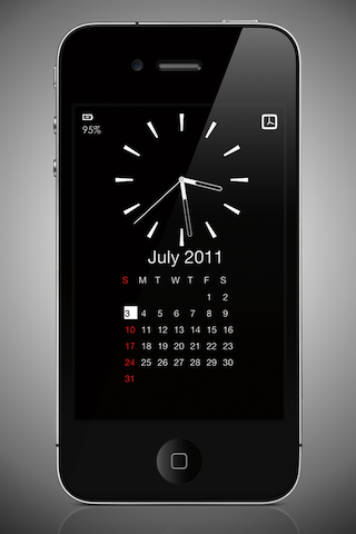 顔時計 カレンダー付き Iphoneアプリ スマホで仕事効率化 ビジネスアプリのお仕事アプリ Com