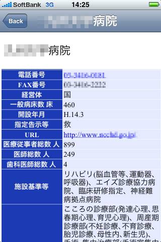 九州・沖縄病院情報2009スクリーンショット