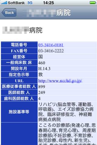 関東病院情報2009スクリーンショット