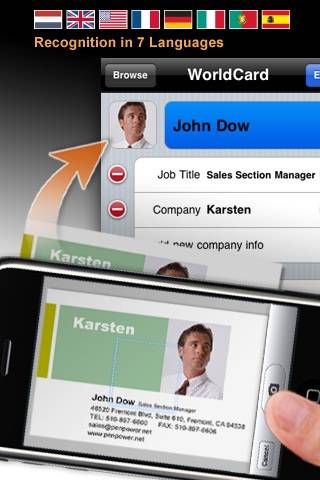 WorldCard Mobile – business card reader & business card scannerスクリーンショット