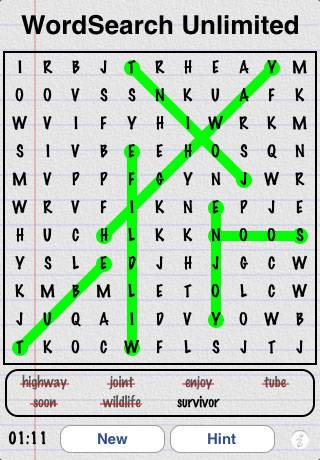 WordSearch Unlimited Freeスクリーンショット