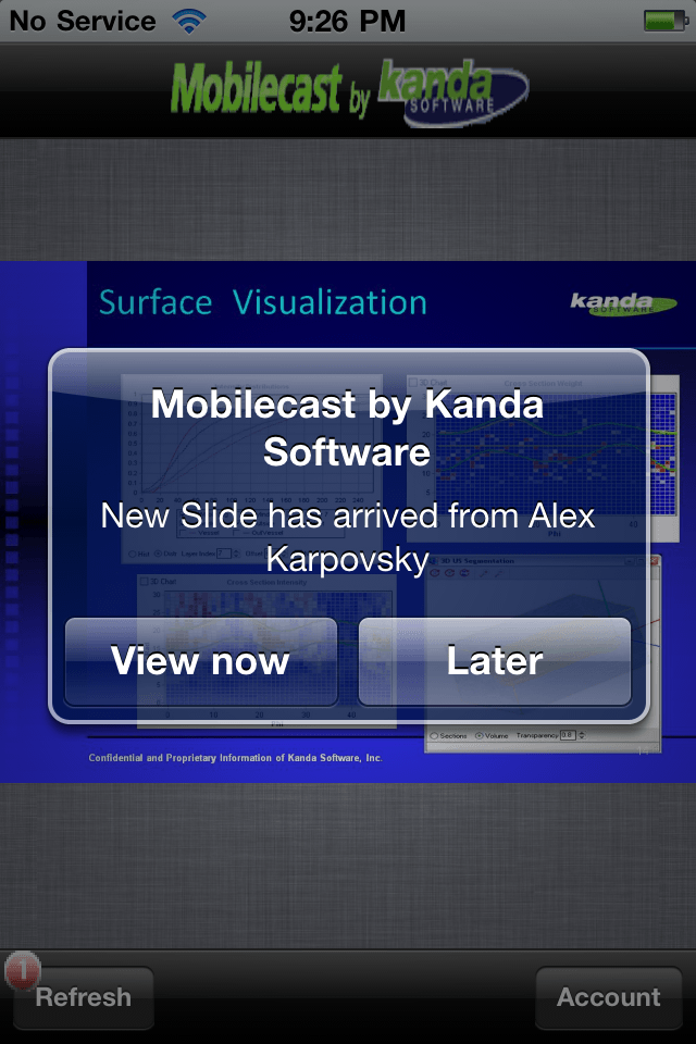 Mobilecast for MS PowerPoint by Kanda Softwareスクリーンショット