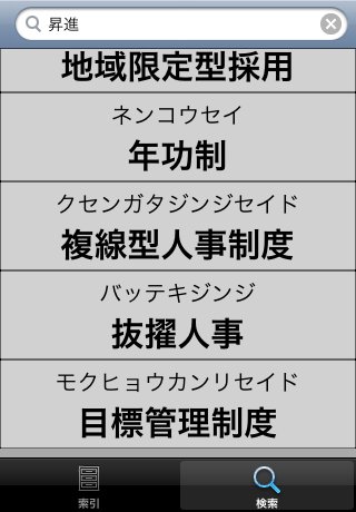 人事.労務用語辞典スクリーンショット