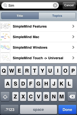 SimpleMind for iPhone (mind mapping)スクリーンショット