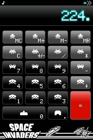 スペースインベーダー電卓-FREE-スクリーンショット