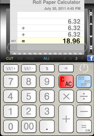 巻き紙電卓 Pro Evolutionスクリーンショット