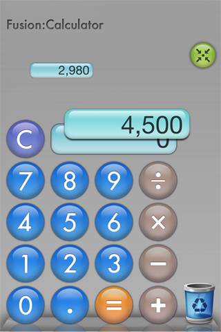 Fusion Calculator Liteスクリーンショット