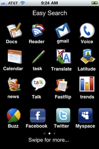 簡単に検索し、唯一のオールインワンGoogleは、無料のSMS、音声、Gmailの、とFacebookのモバイル社会のアプリは、翻訳話スクリーンショット