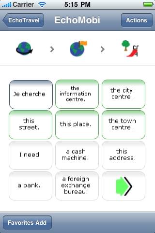 翻訳者は5カ国語LITEE – 翻訳慣用句話す。 Echomobiポケット辞書音声フレーズロジックを特徴とする。簡単に言語を学ぶにスクリーンショット