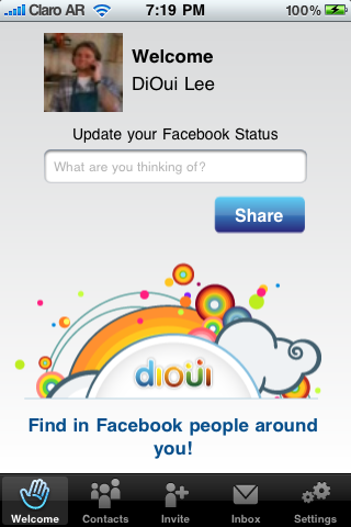 DiOui for Facebook, Twitter, Orkut, Sonico and Hi-5スクリーンショット
