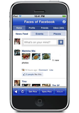 Easy Download for Facebook, download Profile Pictures to your iPhone and Sync your Contacts Photos, aka Faces of Facebookスクリーンショット