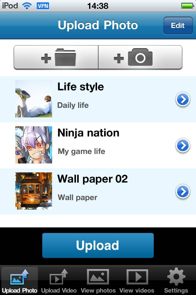 Upload+ for Facebook PROスクリーンショット