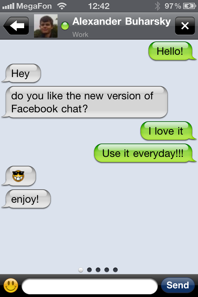 Chat for Facebook + PUSHスクリーンショット