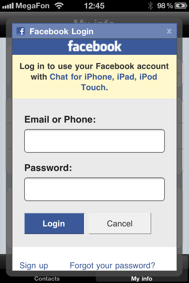 Chat for Facebook + PUSHスクリーンショット