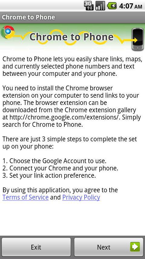 Google Chrome to Phoneスクリーンショット