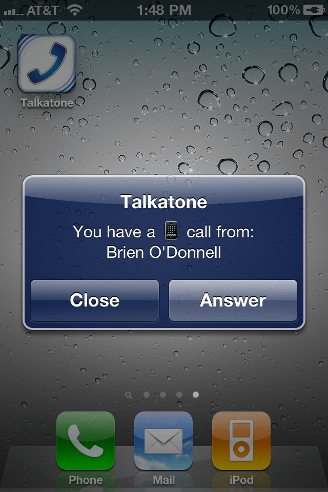 Talkatone – free calls, SMS texting and IM chat (Facebook and VoIP Google Voice).スクリーンショット