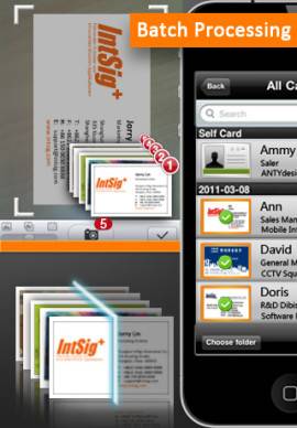 CamCard(Business Card Reader)スクリーンショット