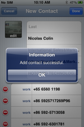 ScanCard – Business Card Scanner (European Version)スクリーンショット