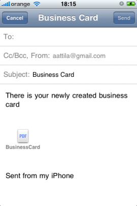 BusinessCardスクリーンショット