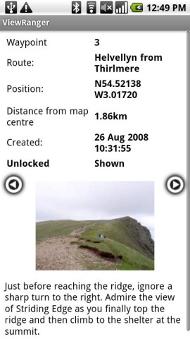 ViewRangerは、Open GPSのスクリーンショット