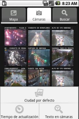スペインの交通カメラスクリーンショット
