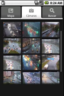 スペインの交通カメラスクリーンショット