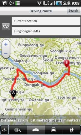 ソウルをガイドする手のひらナビ『i Tour Seoul』スクリーンショット