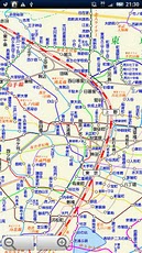 駅すぱあと 路線図スクリーンショット