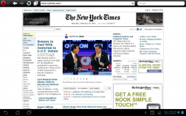Opera Mini ウェブブラウザスクリーンショット
