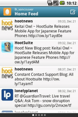 HootSuiteスクリーンショット