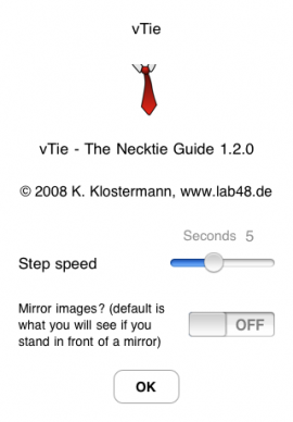 vTie – necktie guideスクリーンショット