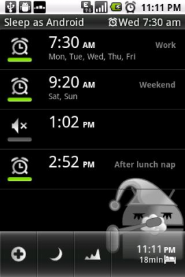 Sleep as Androidスクリーンショット