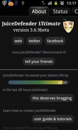 JuiceDefender – battery saverスクリーンショット
