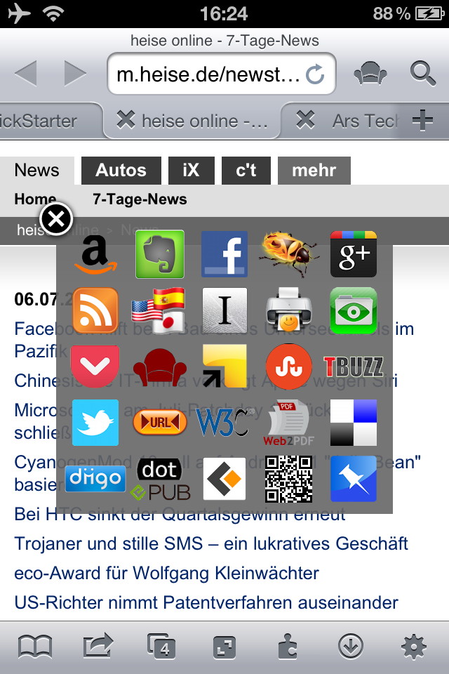 iCab Mobile (Web Browser)スクリーンショット
