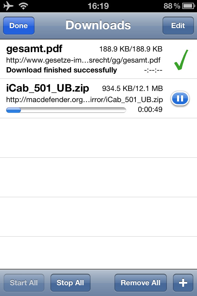 iCab Mobile (Web Browser)スクリーンショット