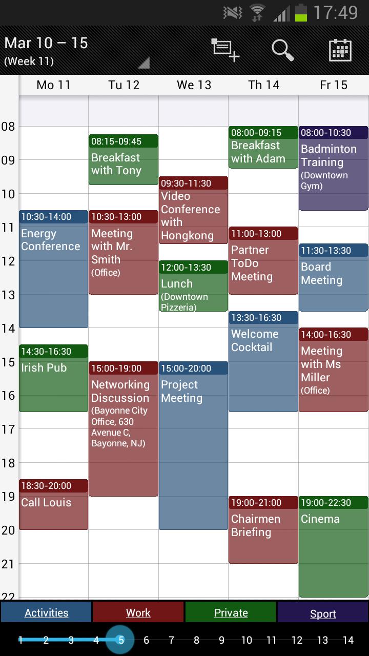 Business Calendar Freeスクリーンショット