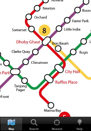 Explore Singapore MRT mapスクリーンショット