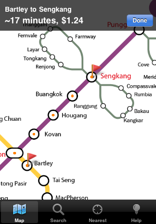 Explore Singapore MRT mapスクリーンショット