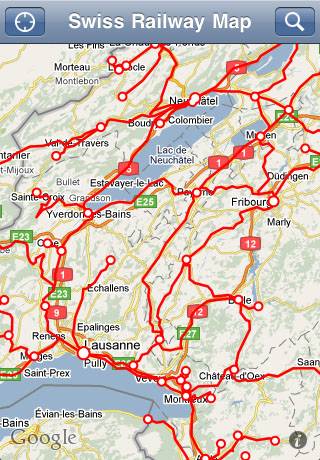 Swiss Railway Mapスクリーンショット