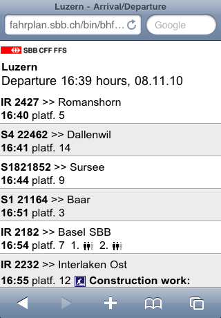 Swiss Railway Mapスクリーンショット